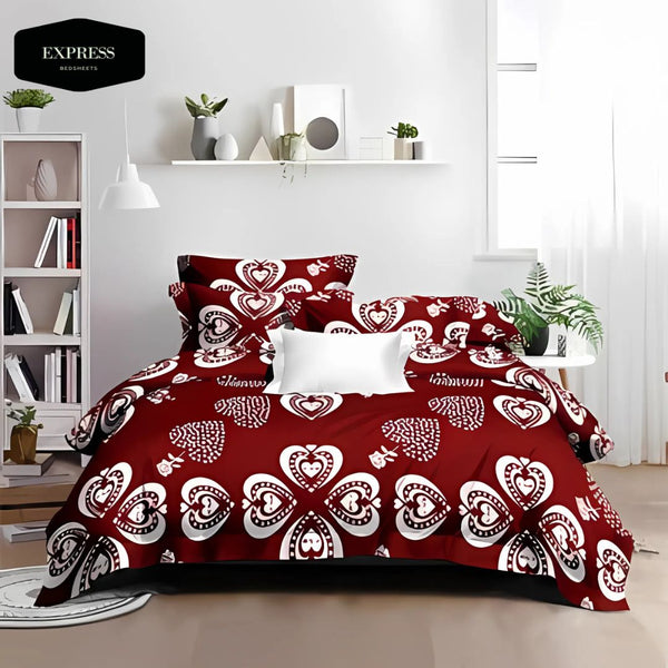 Twill Printed Cotton Flat Bed Sheet