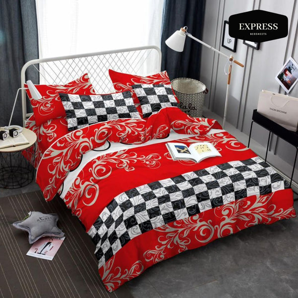 Twill Printed Cotton Bed Sheet