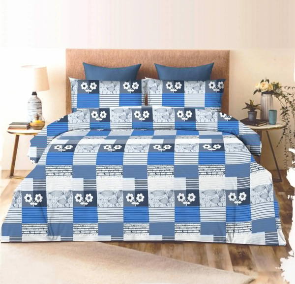 3pcs Cotton Flat Bedsheet Premium King Size Platinum Collection