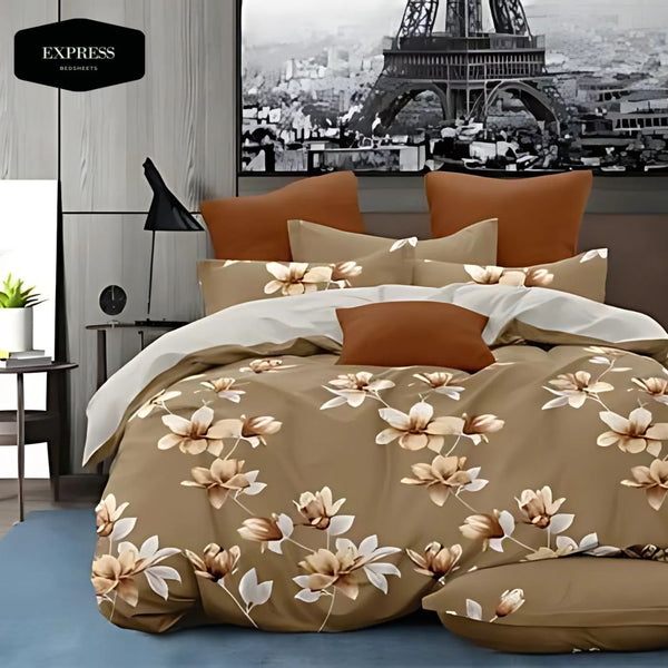 Twill Printed Cotton Flat Bed Sheet