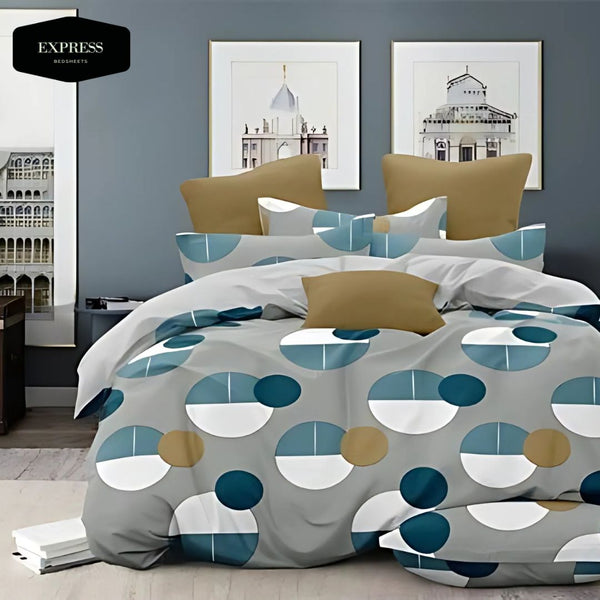 Twill Printed Cotton Fitted Bed Sheet