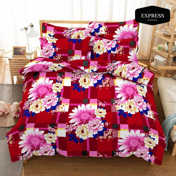 Twill Printed Cotton Bed Sheet