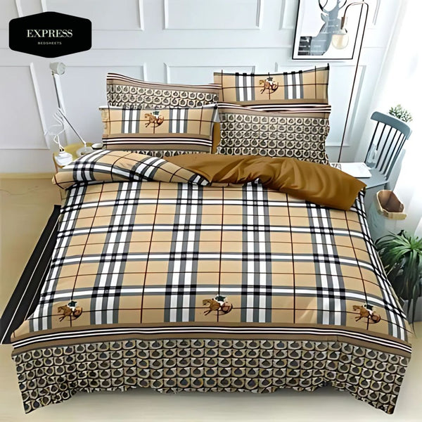 Twill Printed Cotton Flat Bed Sheet