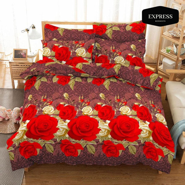 Twill Printed Cotton Bed Sheet