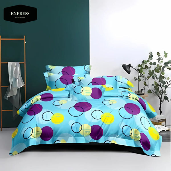 Twill Printed Cotton Bed Sheet