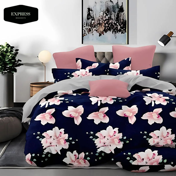 Twill Printed Cotton Fitted Bed Sheet