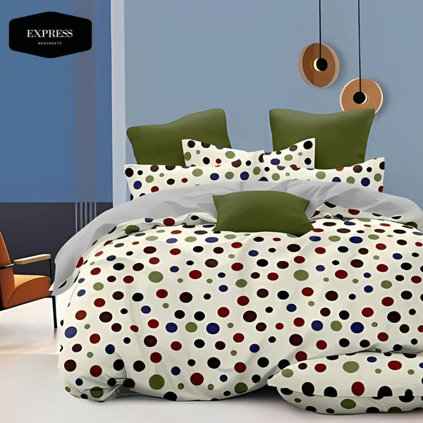 Twill Printed Cotton Fitted Bed Sheet