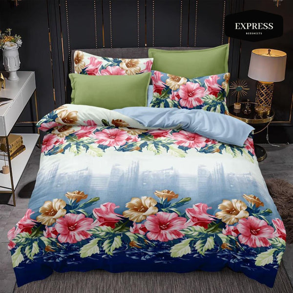 Twill Printed Cotton Bed Sheet