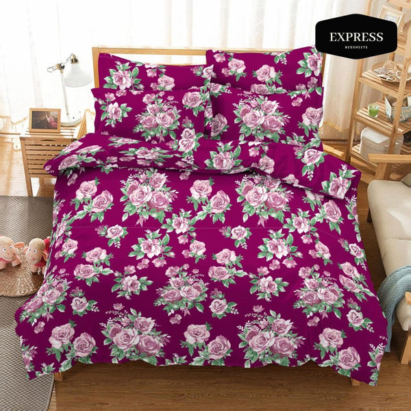 Twill Printed Cotton Bed Sheet