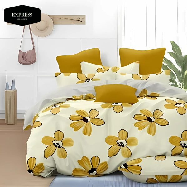 Twill Printed Cotton Flat Bed Sheet