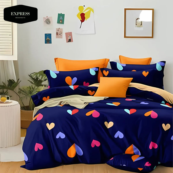 Twill Printed Cotton Fitted Bed Sheet