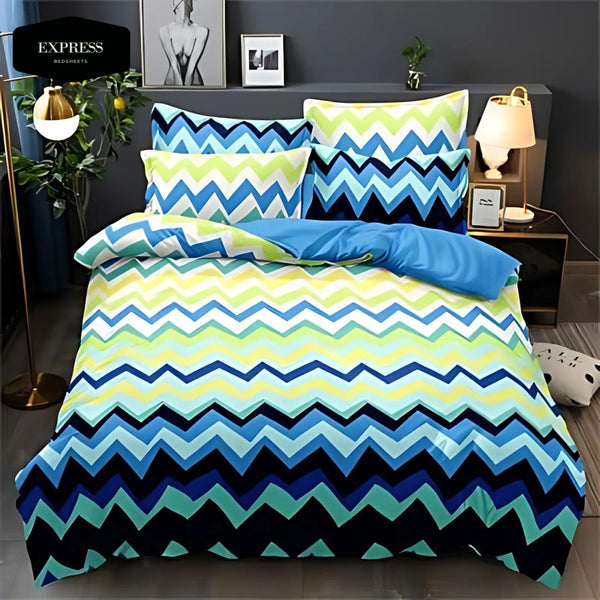 Twill Printed Cotton Flat Bed Sheet